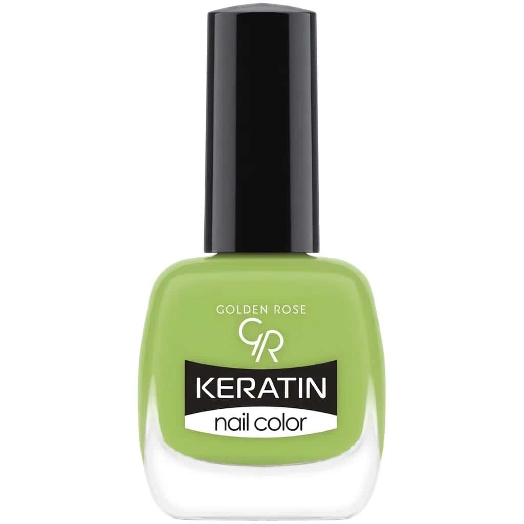 Golden Rose Keratin 104 Green Nail Polish, 9 ml - Tenderyard