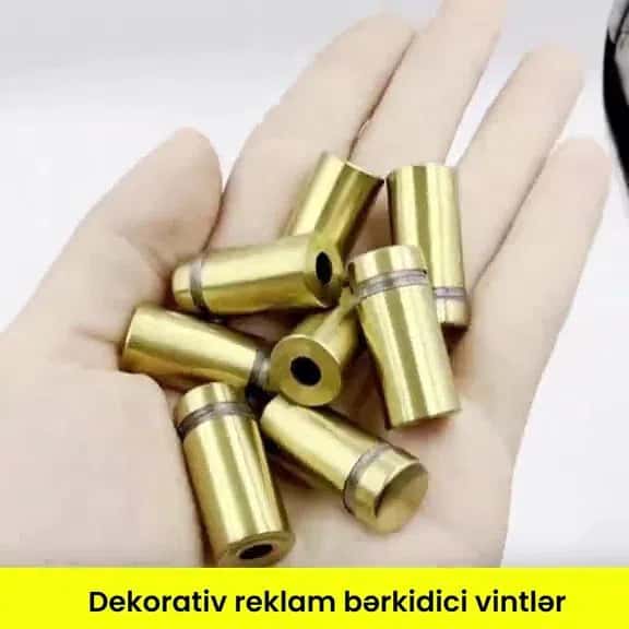 Decorative advertising mounting screws - Tenderyard