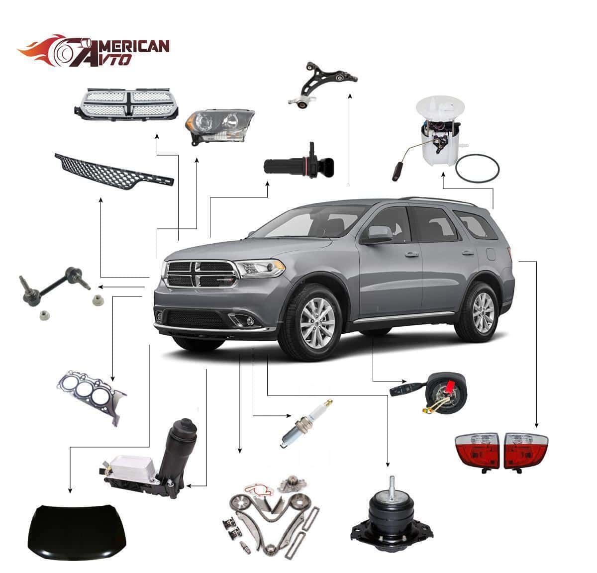 Spare parts for Dodge Durango - Tenderyard