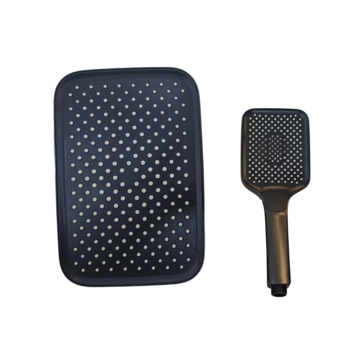 Square shower head, Black color - Tenderyard