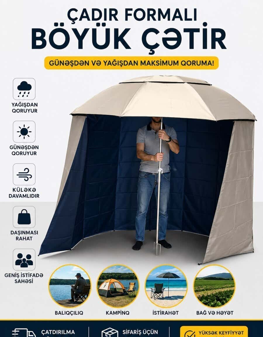 Tent-shaped umbrella for picnic - Tenderyard