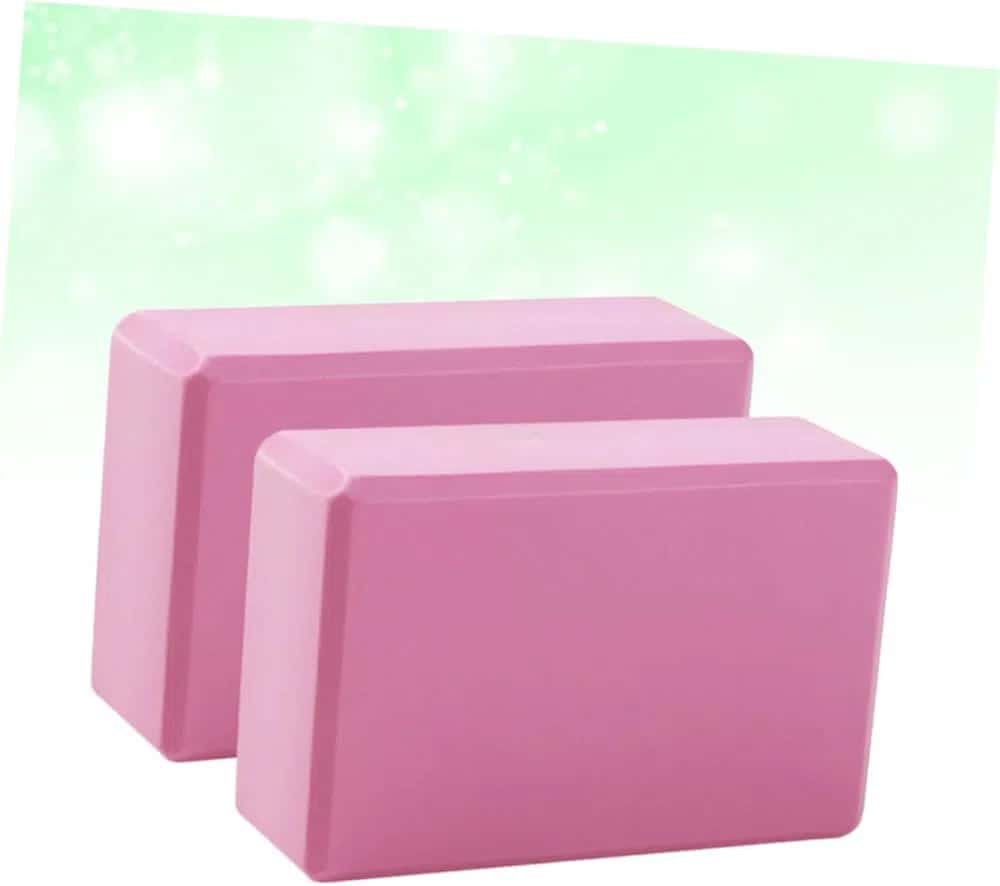 Yoga block, pink, pair - Tenderyard