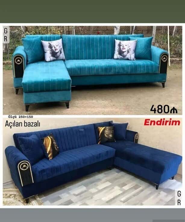 Künc divan, Qarışıq rəng - Tenderyard
