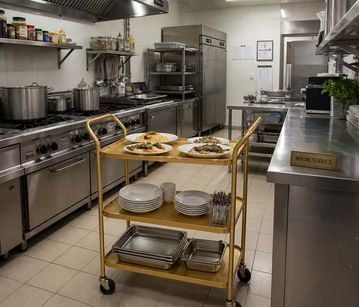 Servis arabası restoran üçün neytral avadanlıq - Tenderyard