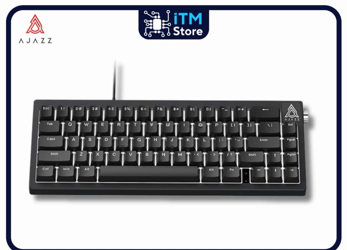 Mechanical keyboard Ajazz AK650 Black - Tenderyard