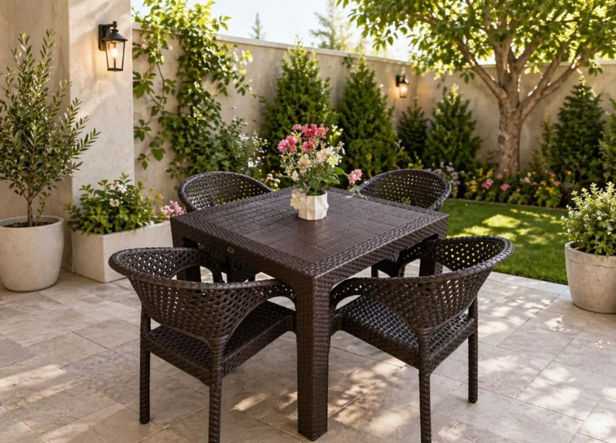 Plastic table and chair set - Tenderyard