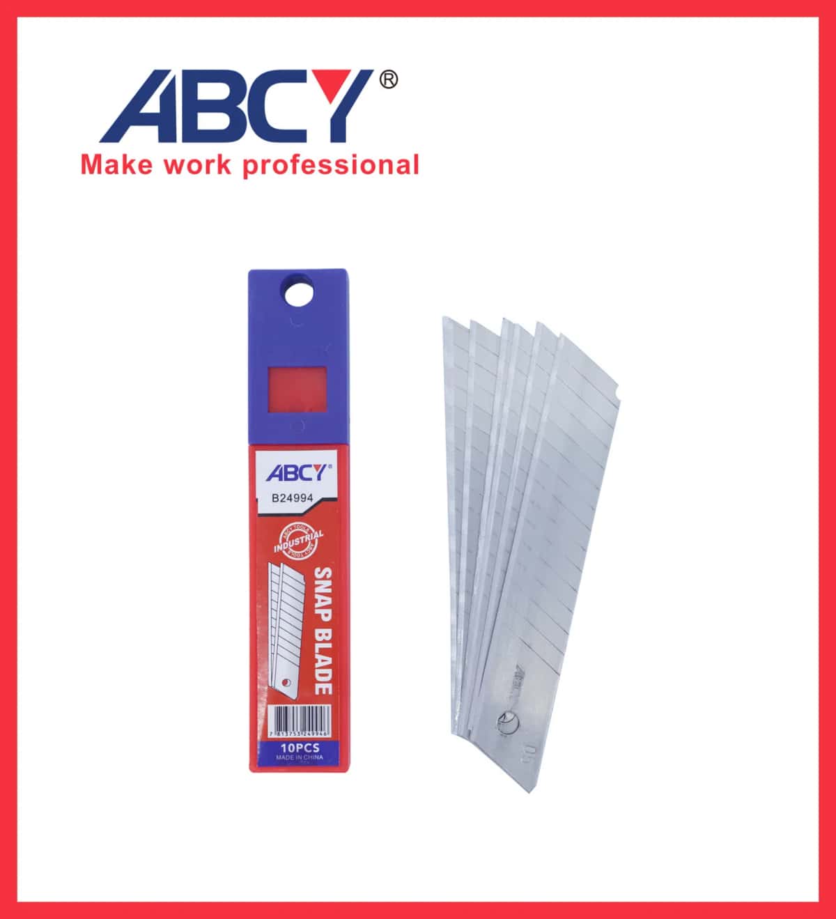 ABCY B24994 100 mm Bıçaq Tiyəsi Dəsti, 10 ədəd - Tenderyard