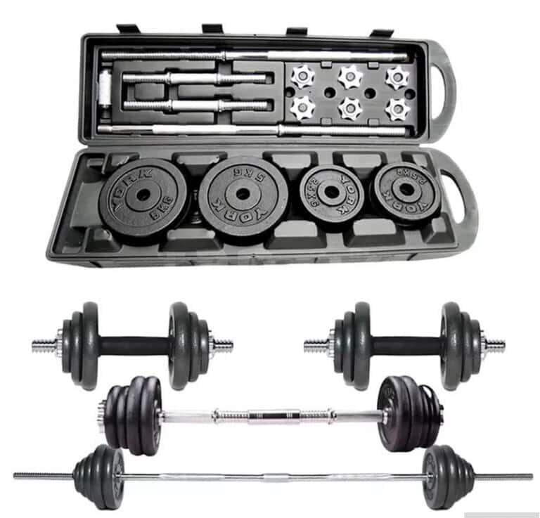 50 kg Dumbbell and Barbell Set (in Case) - Tenderyard