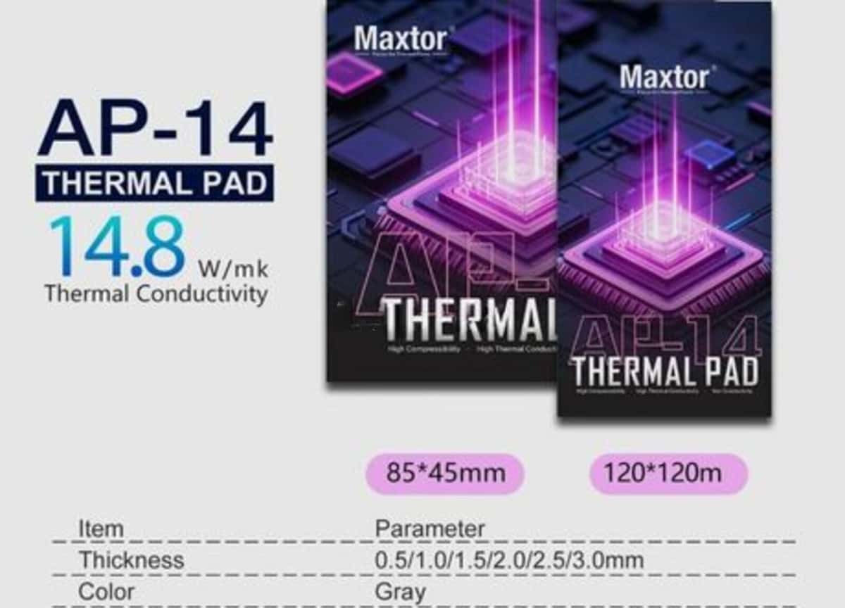 Maxtor AP-12 Thermal Pad 85x45x1.0mm 14.8W/m-k - Tenderyard