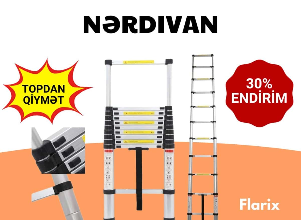 Telescopic folding ladder - Tenderyard