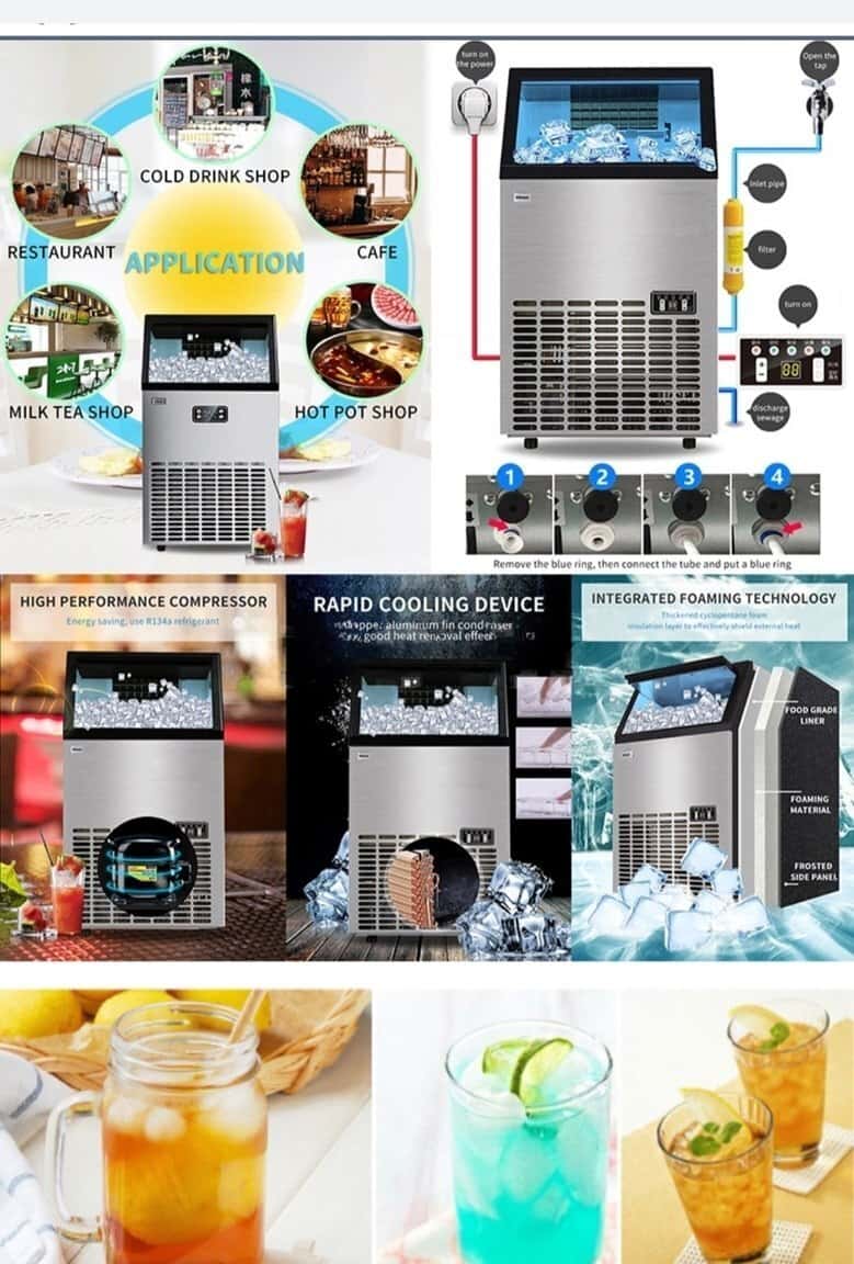 HZB-60L Ice Maker 60 kg - Tenderyard