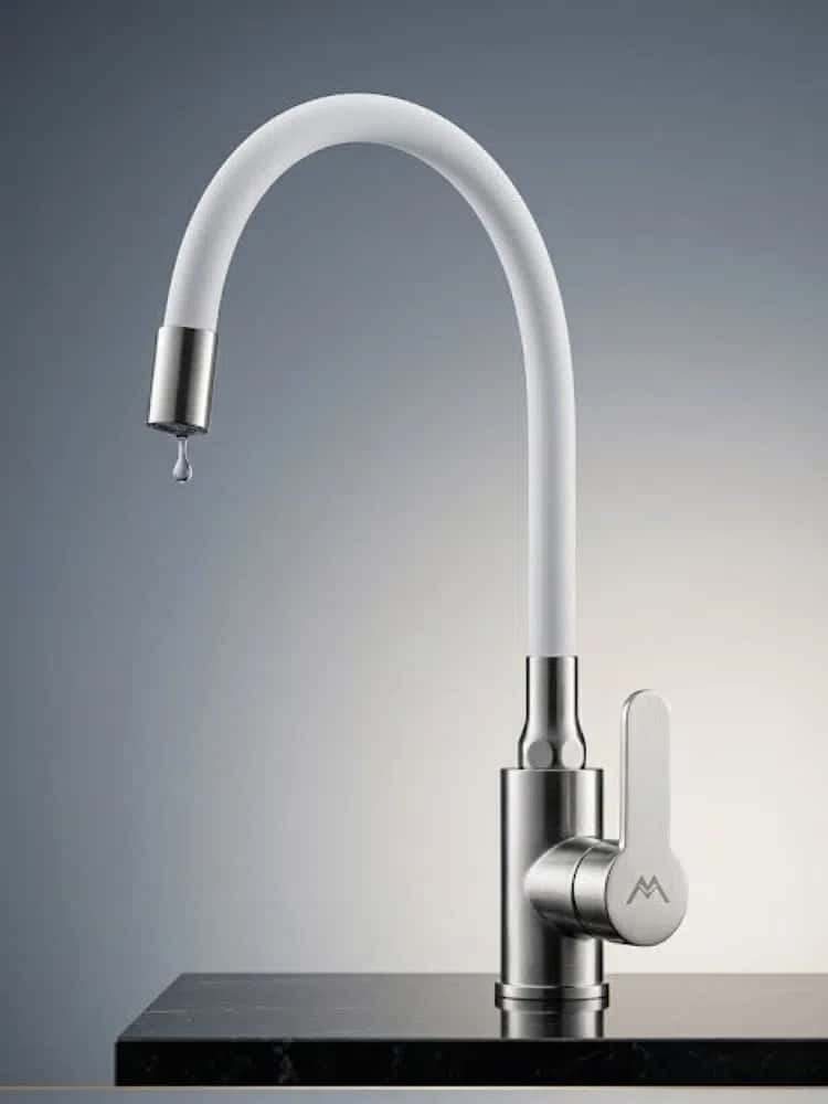 Kitchen faucet, White color - Tenderyard
