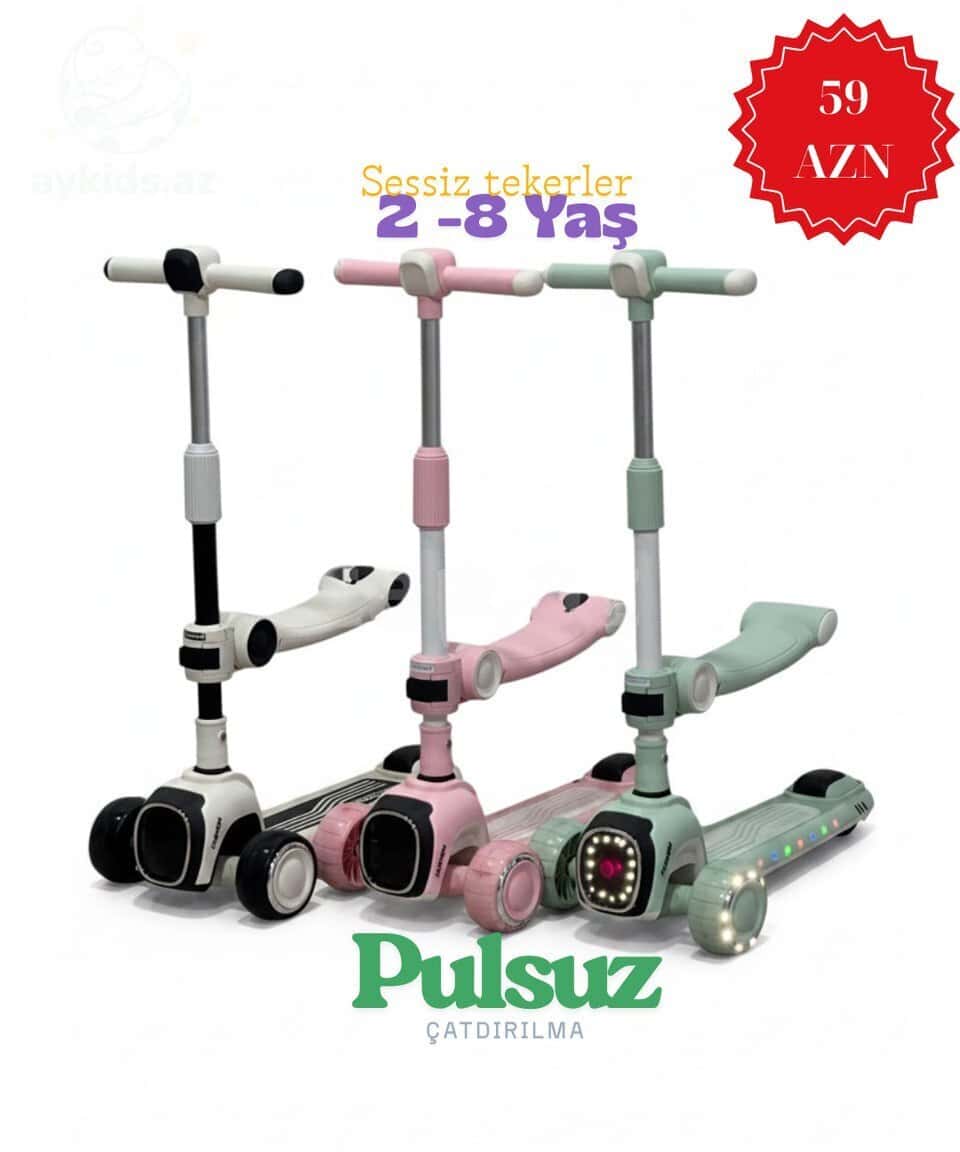Aykids 007 kids scooter with seat - Tenderyard
