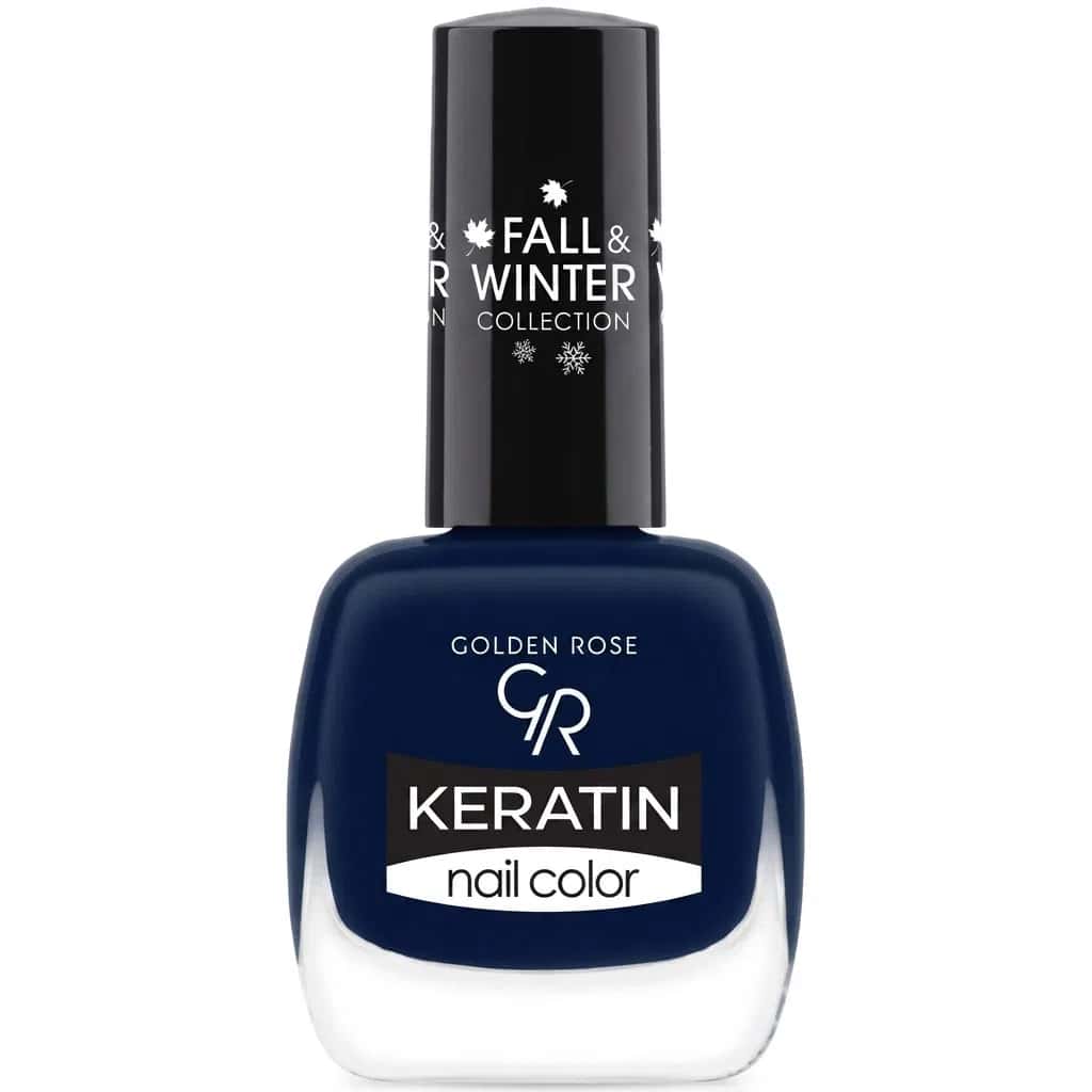 Golden Rose Keratin Fall & Winter 214 Dark Blue Nail Polish 10.5 ml - Tenderyard