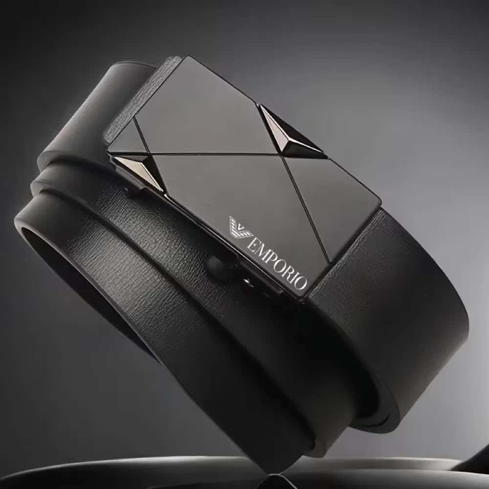 Men's belt, Black color - Tenderyard