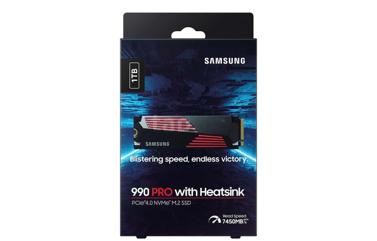 SSD Samsung 990 Pro 1TB NVMe Heatsink - Tenderyard