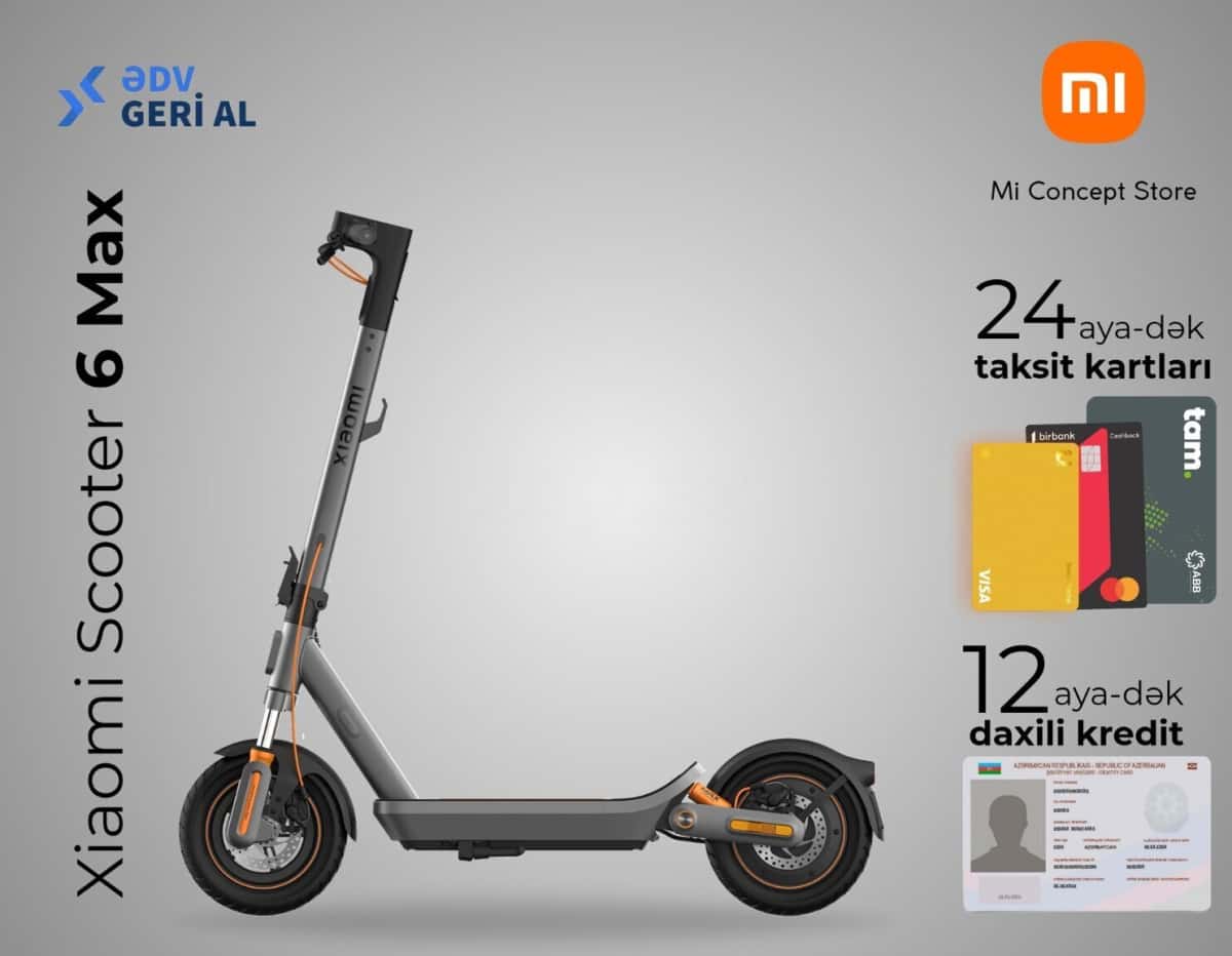 Electric scooter Xiaomi Scooter 6 Max - Tenderyard