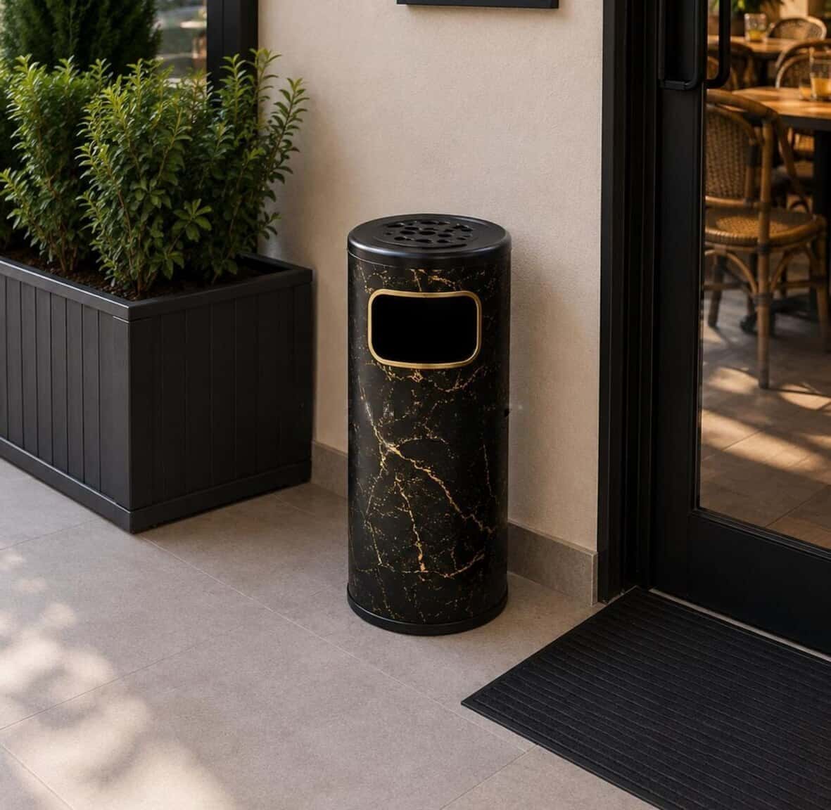Trash can and ashtray 78x28 cm - Tenderyard