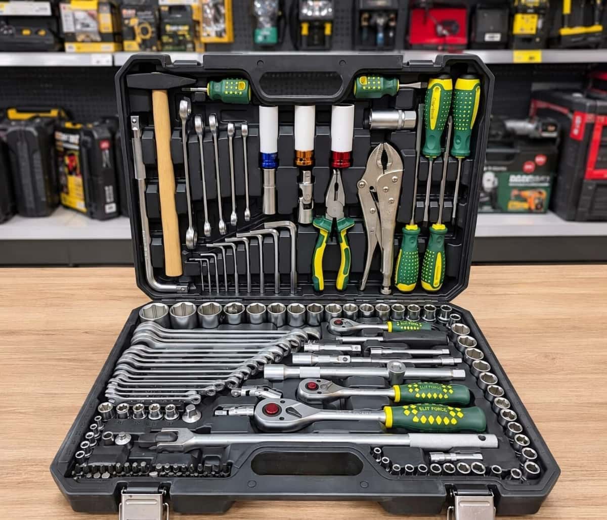 Elit Force 144-Piece Universal Tool Set - Tenderyard
