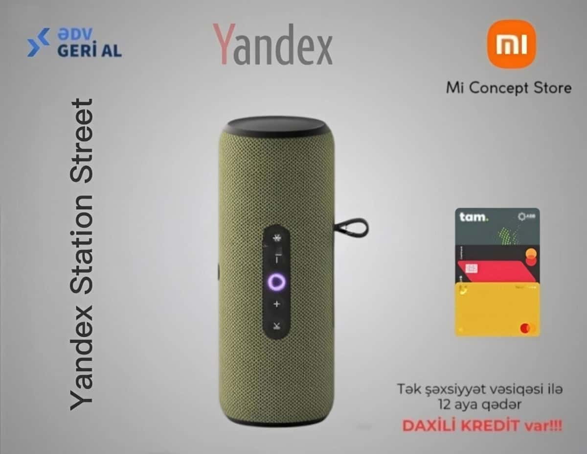 Smart speaker Yandex Station Street Green - Tenderyard