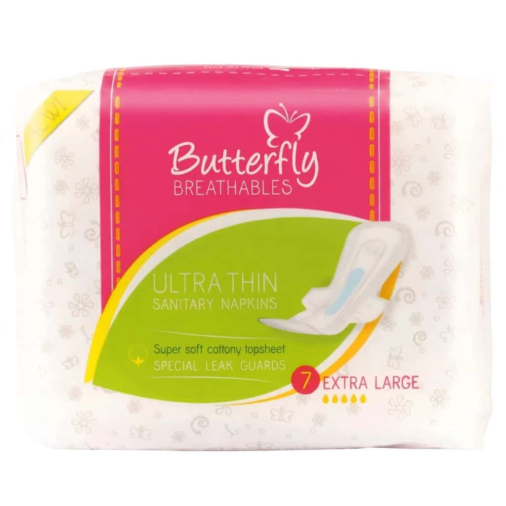 Butterfly Ultra Thin XL Sanitary Pads, 7 pieces - Tenderyard