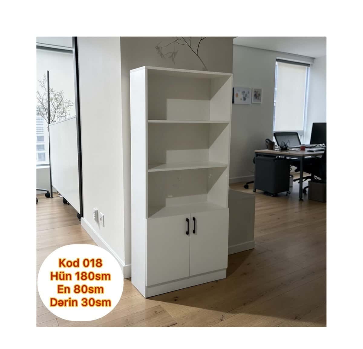 Ofis dolabı İki qapılı, Ağ rəng - Tenderyard