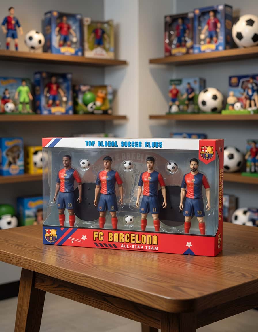 FC Barcelona Futbolçu Fiqurları Dəsti - Tenderyard