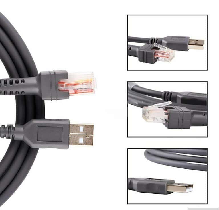 Gray data cable, USB - Tenderyard