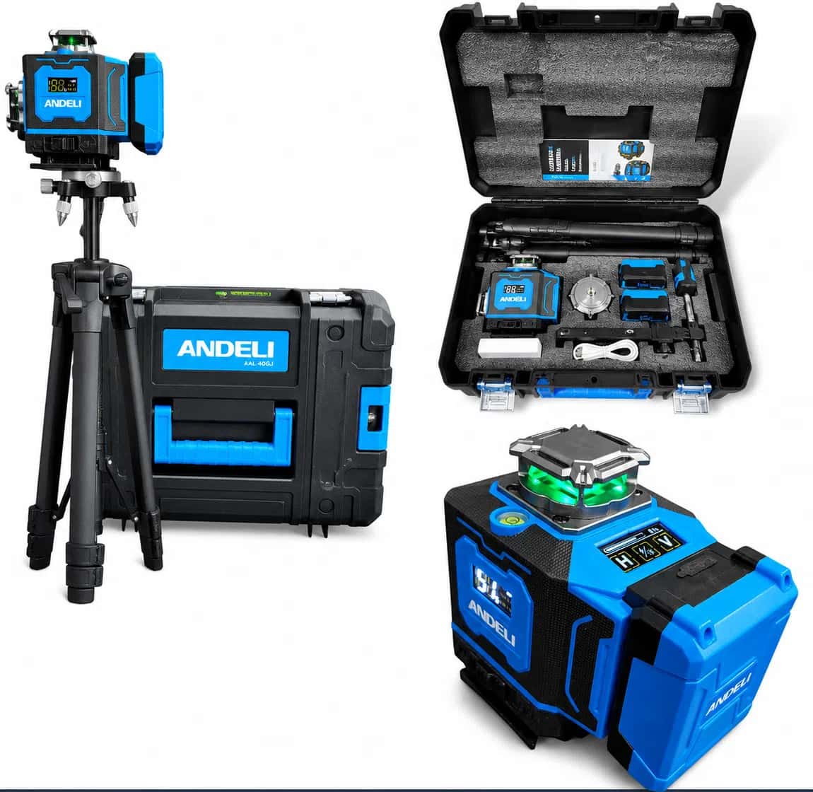 Andeli 4D-16 Laser Level, 45 m - Tenderyard