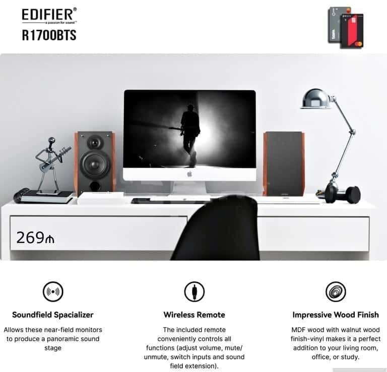 Speaker Edifier R1700BTs Bluetooth - Tenderyard