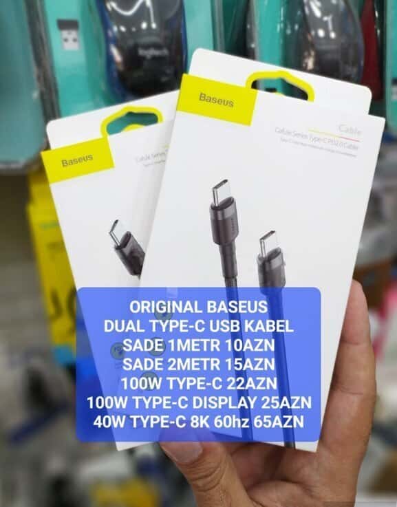 Baseus Dual Type-C USB Cable - Tenderyard