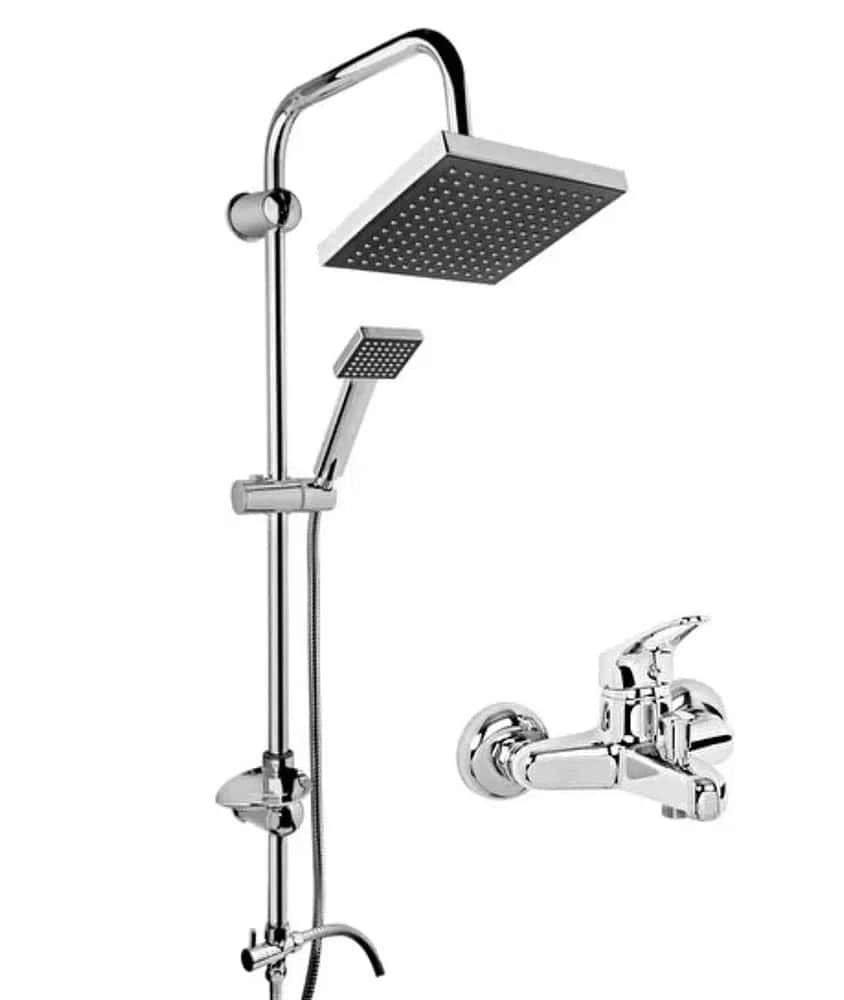 Rectangular shower head, Silver color - Tenderyard