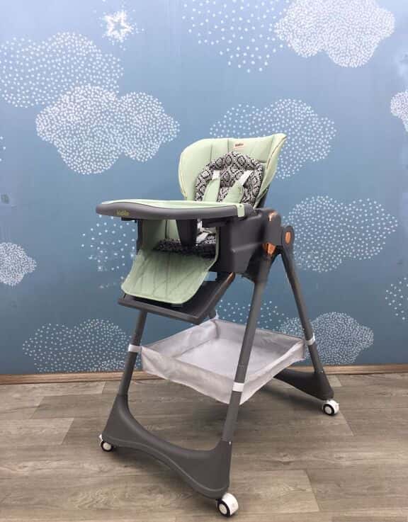 Unisex baby high chair, Pink color - Tenderyard