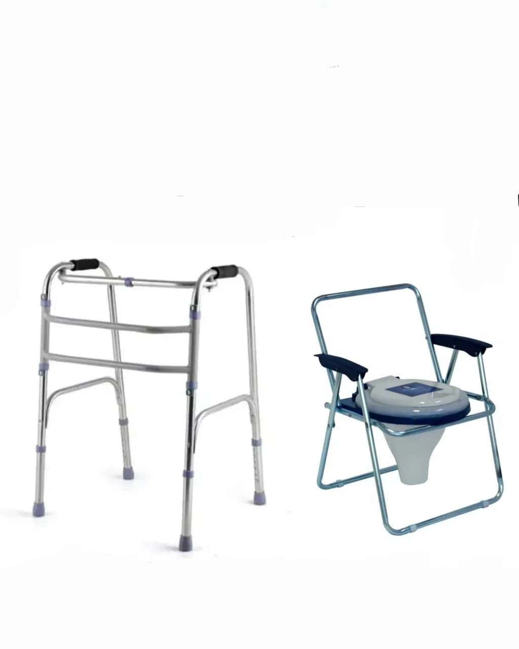 Walking frame (walker) for patients and toilet seat - Tenderyard