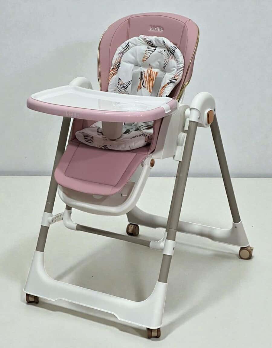 Unisex baby high chair, Gray color - Tenderyard