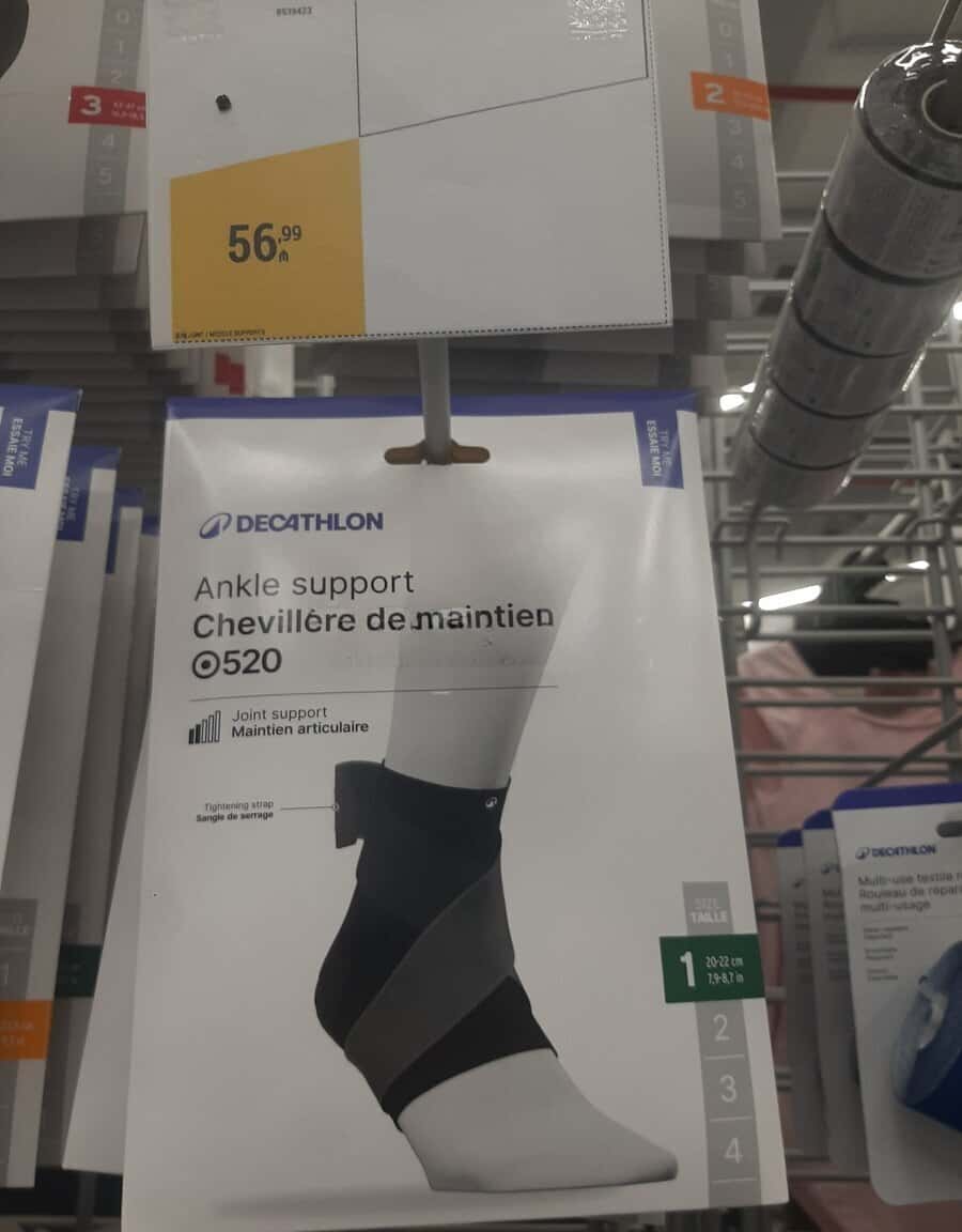 Ankle support Decathlon Ankle Support 520 4 - Tenderyard