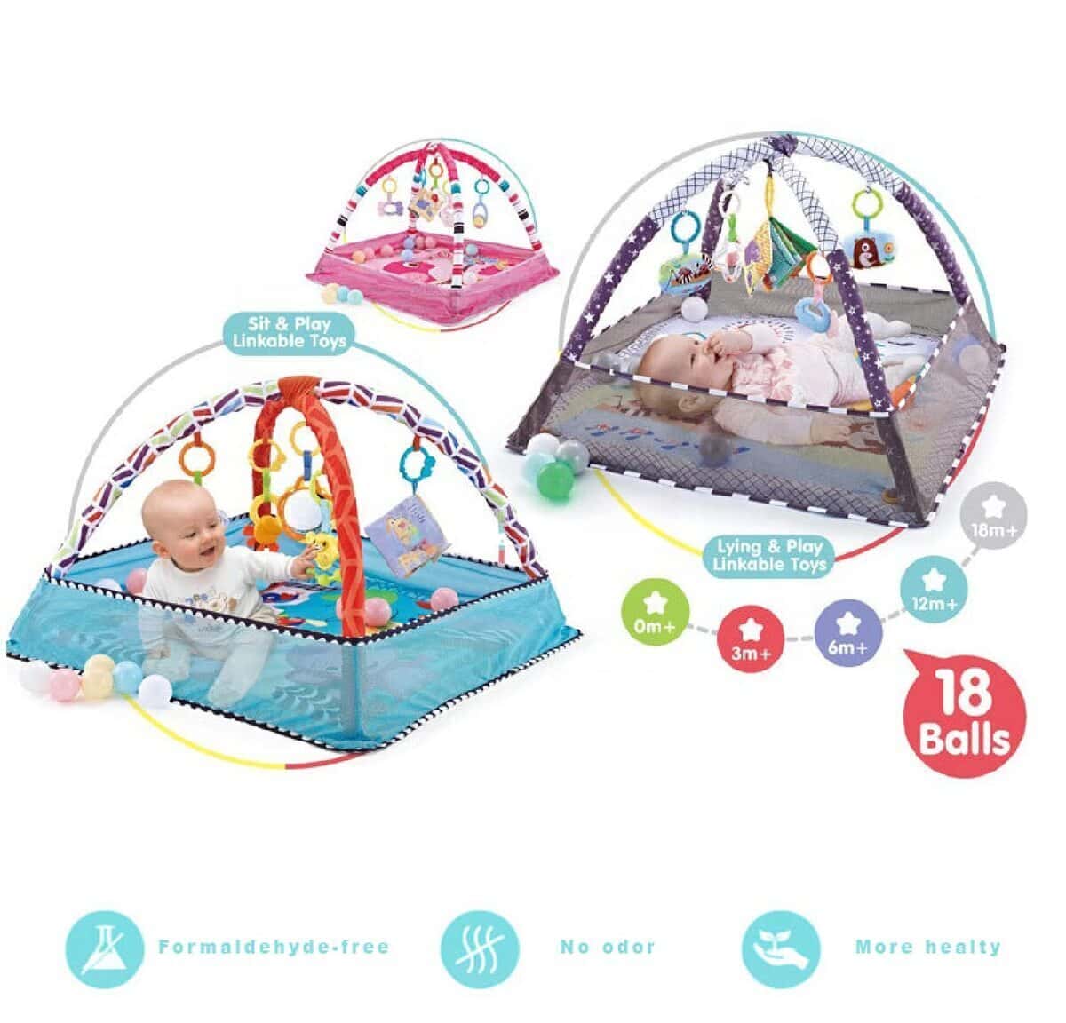 Play mat Triline Baby Play Mat pink - Tenderyard