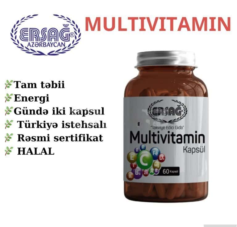 Multivitamin qida əlavəsi - Tenderyard