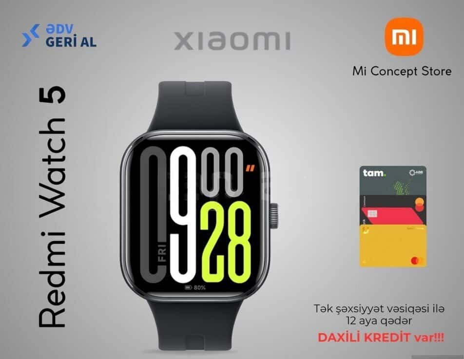 Smart saat Xiaomi 47.5 mm Qara - Tenderyard