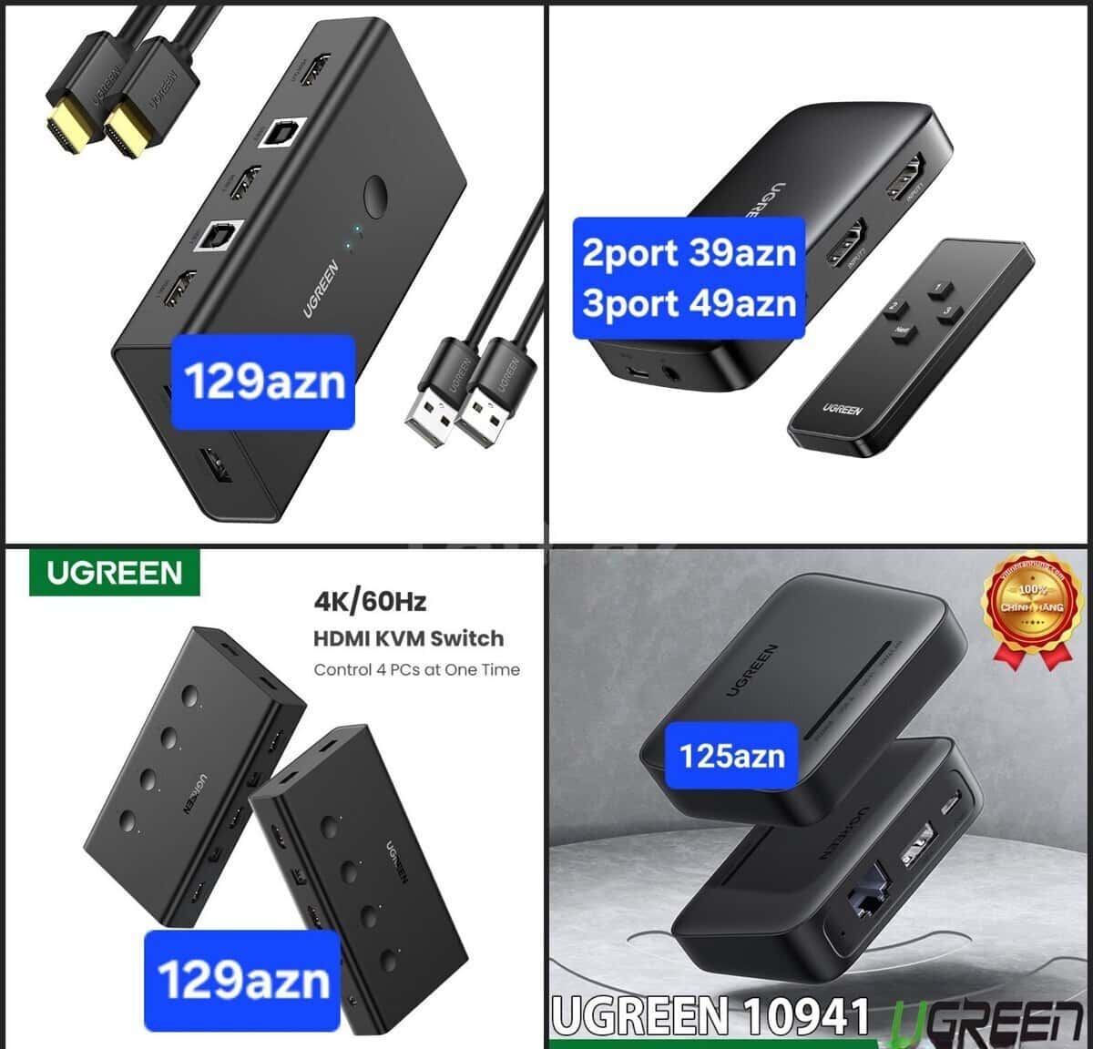 Ugreen HDMI Switch and Print Server models - Tenderyard