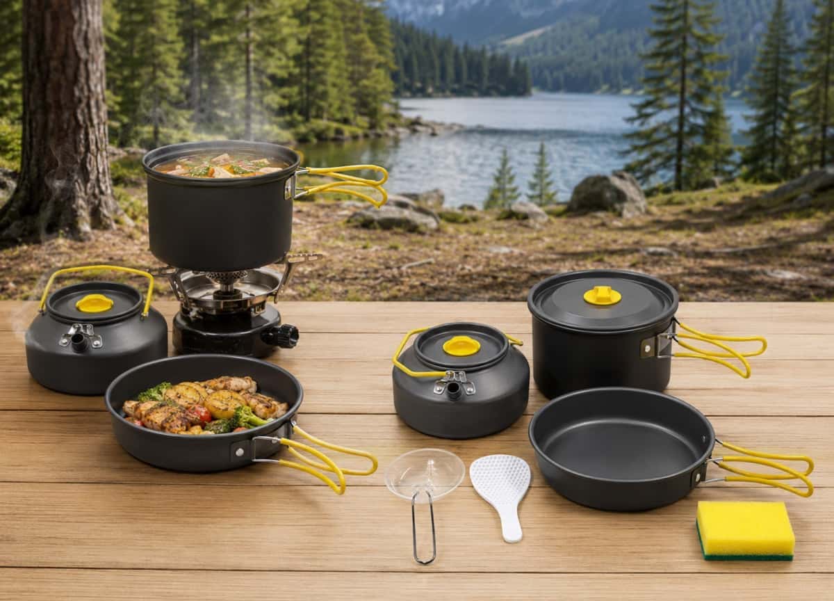 Pot Aluminum material, Yellow color - Tenderyard