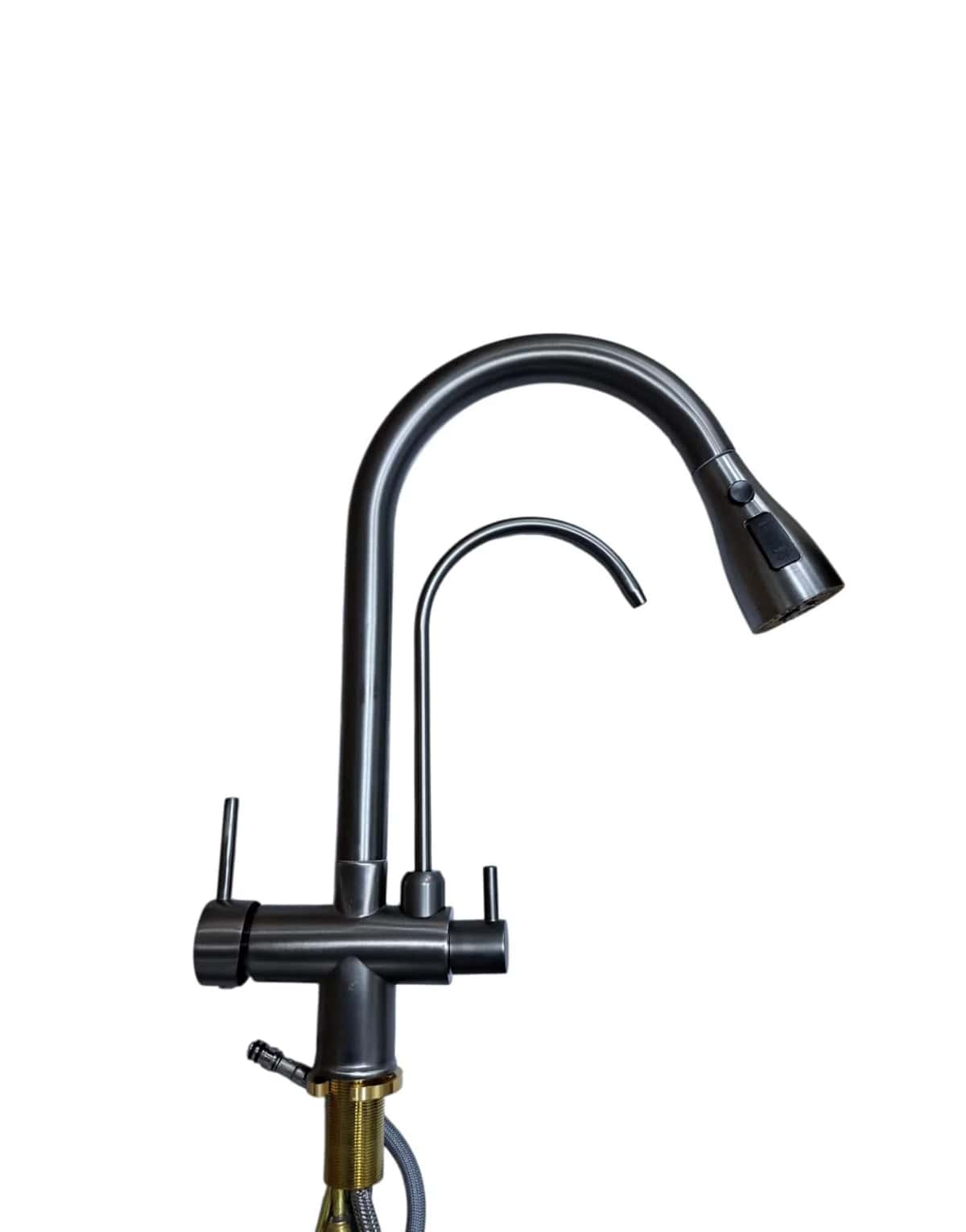 Kitchen faucet with filter, Silver color - Tenderyard