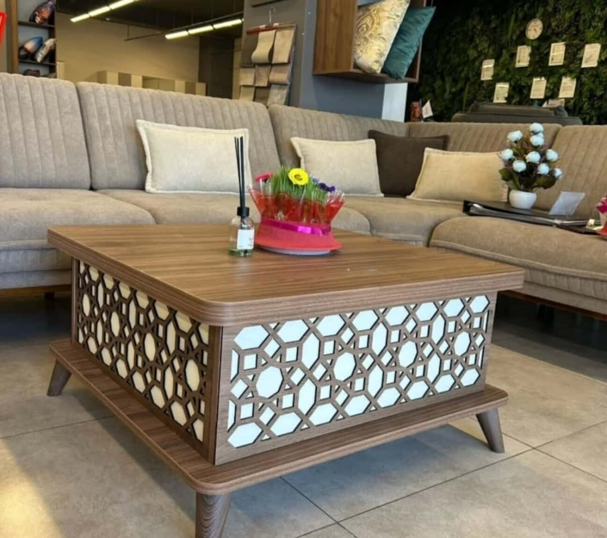 Coffee table White color, Transformer - Tenderyard