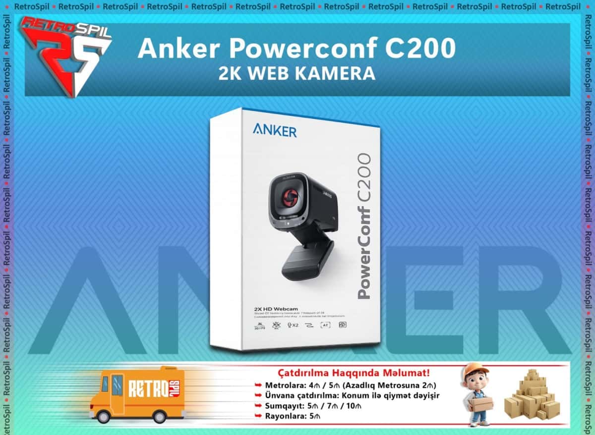 Anker PowerConf C200 2K Web Camera - Tenderyard