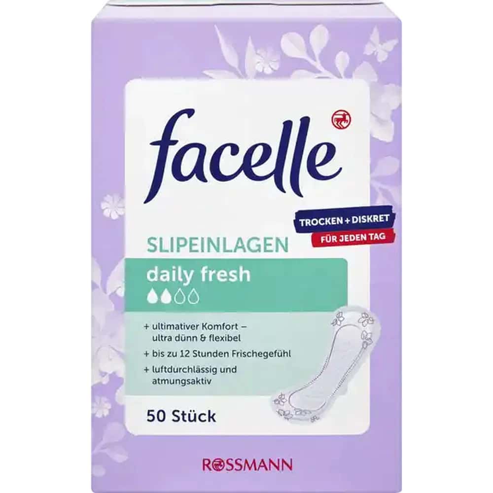 Facelle Extra Thin Daily Panty Liners 50 pcs - Tenderyard