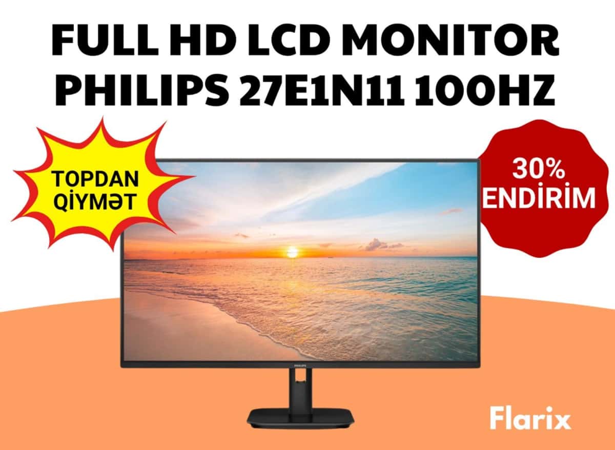 Monitor Philips 27E1N11 27" Full HD 100Hz - Tenderyard