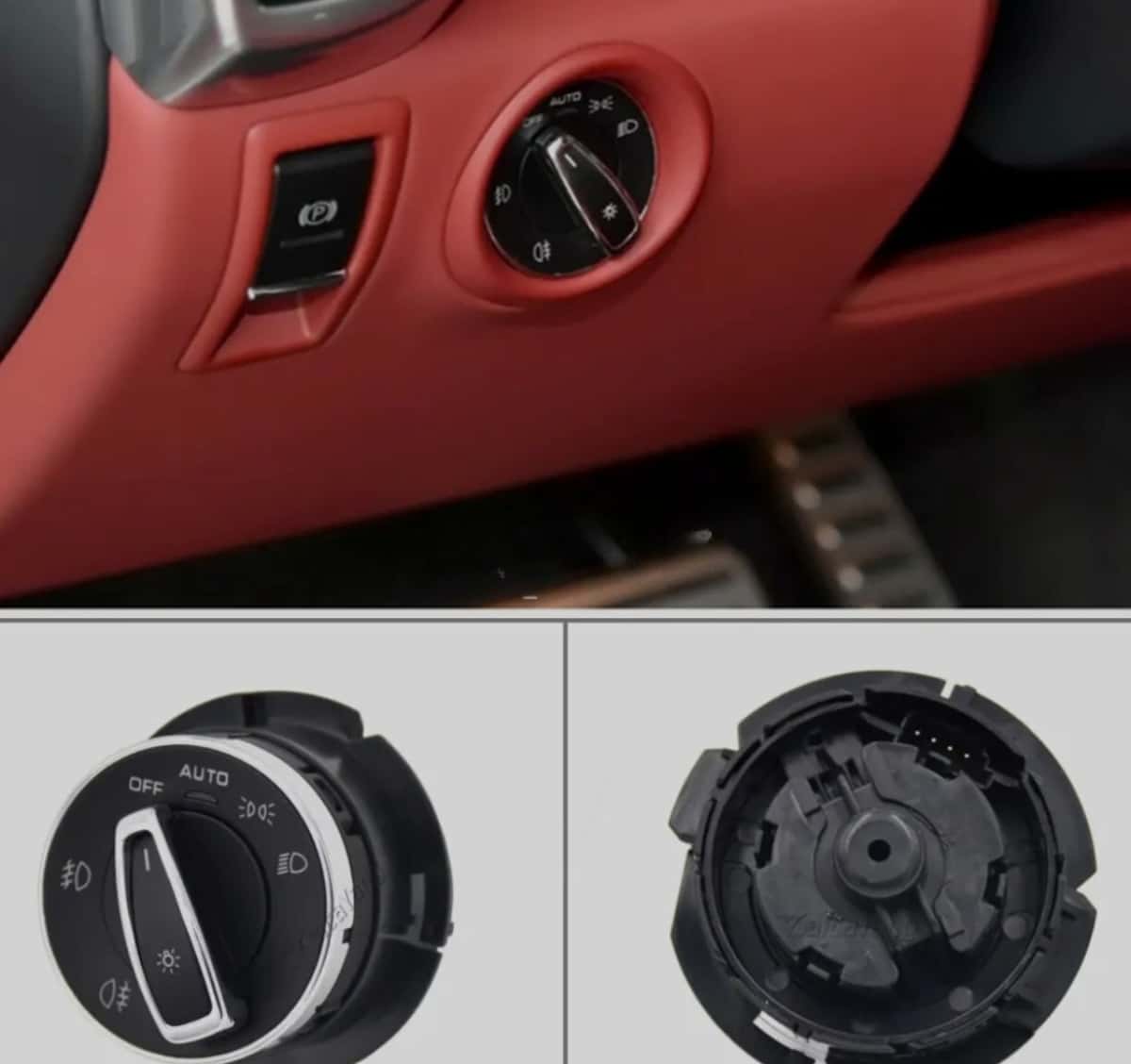Light control switch block for Porsche models - Tenderyard