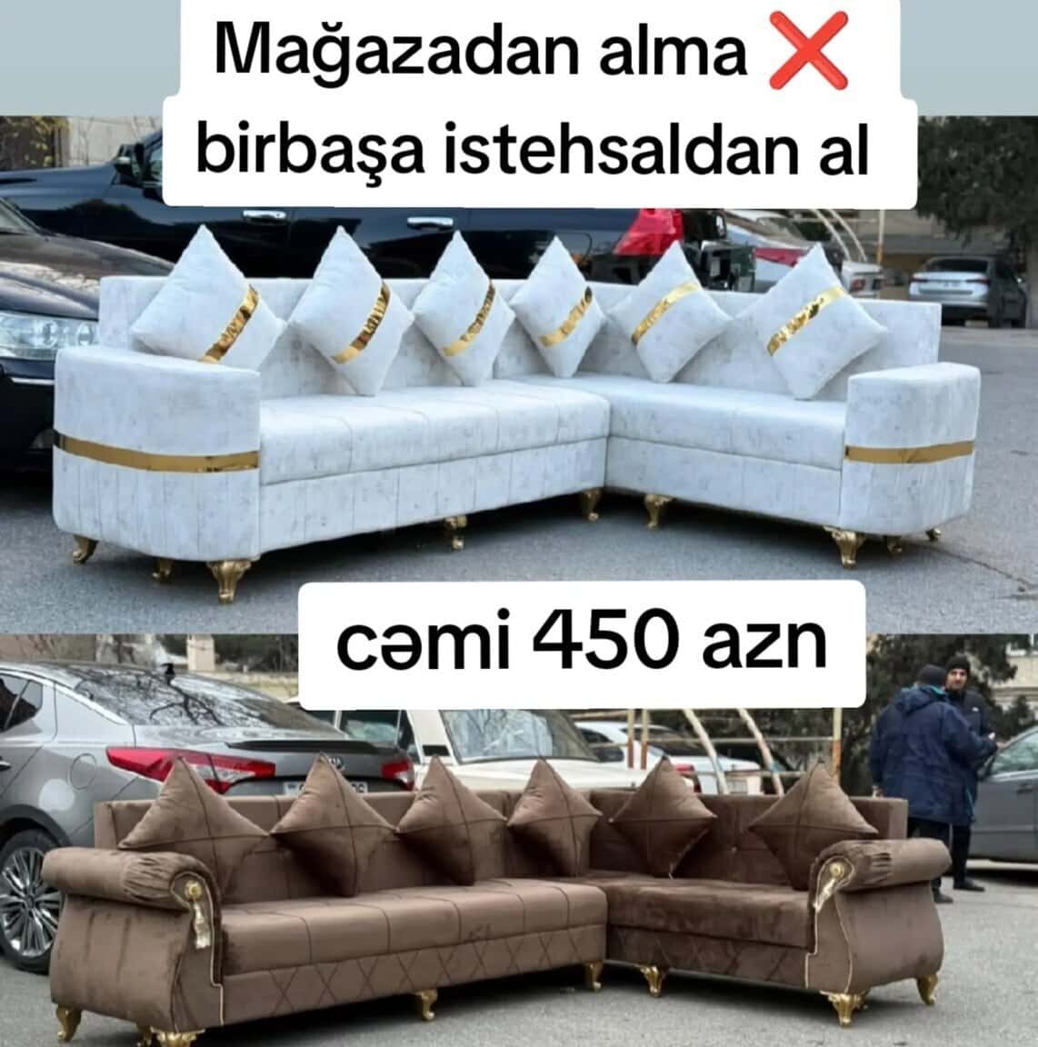 Künc divan, Qarışıq rəng - Tenderyard