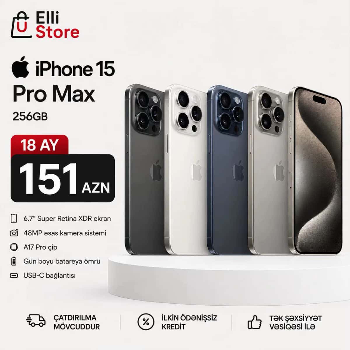 Apple iPhone 15 Pro Max, 8 GB - Tenderyard