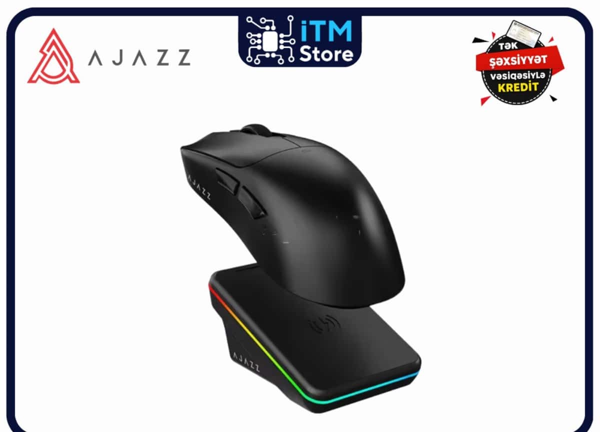 Gaming Mouse Ajazz AJ199 Max Carbon Fiber Black - Tenderyard